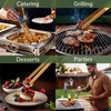 image:imageBambooMN 12 Reusable Bamboo A Tongs  Natural Brown  3 UnitsNatural Brown  Fulcrum Block  10 Pieces