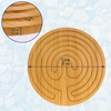image:imageBambooMN 125 Bamboo Finger Labyrinth  7 Circuit Cretan Style  1 UnitCircle Carbonized Brown