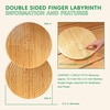 image:imageBambooMN 125 Bamboo Finger Labyrinth  7 Circuit Cretan Style  1 UnitDoublesided Natural Chartres