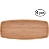 image:imageBambooMN 14 x 7 Bamboo Ecoware Reusable Dinnerware Rectangle Plate Tray for Catered Events Holidays or Home Use Supplies 1 Piece4