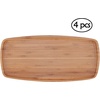 image:imageBambooMN 14 x 7 Bamboo Ecoware Reusable Dinnerware Rectangle Plate Tray for Catered Events Holidays or Home Use Supplies 1 Piece4