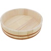 image:imageBambooMN 142 Hangiri Oke Sushi Rice Cooling BowlTub with 19 Pieces Sushi Making Serving Accessory Kit  Extra Large142Inch