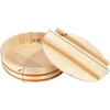 image:imageBambooMN 142 Sushi Rice Cooling BowlTub Hangiri Oke with Lid 1 Piece  Extra Large153Inch