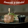 image:imageBambooMN 35 Bamboo Food Drink Appetizer Paddle Skewer Picks  Medium Rare Steak Doneness  100 PiecesAssorted