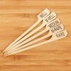 image:imageBambooMN 35 Bamboo Food Drink Appetizer Paddle Skewer Picks  Medium Rare Steak Doneness  100 PiecesAssorted