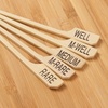 image:imageBambooMN 35 Bamboo Food Drink Appetizer Paddle Skewer Picks  Medium Rare Steak Doneness  100 PiecesAssorted