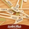 image:imageBambooMN 35 Bamboo Food Drink Appetizer Paddle Skewer Picks  Medium Rare Steak Doneness  100 PiecesAssorted