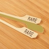 image:imageBambooMN 35 Bamboo Food Drink Appetizer Paddle Skewer Picks  Medium Rare Steak Doneness  100 PiecesRare