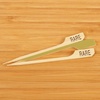 image:imageBambooMN 35 Bamboo Food Drink Appetizer Paddle Skewer Picks  Medium Rare Steak Doneness  100 PiecesRare