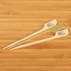 image:imageBambooMN 35 Bamboo Food Drink Appetizer Paddle Skewer Picks  Medium Rare Steak Doneness  100 PiecesWell