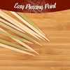 image:imageBambooMN 35 Bamboo Food Drink Appetizer Paddle Skewer Picks  Medium Rare Steak Doneness  100 PiecesWell
