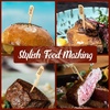 image:imageBambooMN 35 Bamboo Food Drink Appetizer Paddle Skewer Picks  Medium Rare Steak Doneness  100 PiecesWell