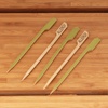 image:imageBambooMN 35 Food Allergy Marking Bamboo Paddle Picks for Food Drinks Appetizers  300 Pieces47 12cm