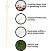 image:imageBambooMN 39 Decorative White Heart Bamboo Cocktail Fruit Sandwich Picks Skewers for Catered Events Holidays Restaurants or Buffets Party Supplies 100 Pieces100