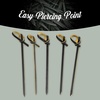 image:imageBambooMN 59 Decorative Bamboo Pink Pearl Cocktails Hors Doeuvres Fruit Sandwich Skewers Picks for Catered Events Holidays Restaurants or Buffet Party Supplies 200 PiecesKnot Black