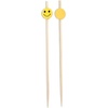 image:imageBambooMN 59 Decorative Bamboo Pink Pearl Cocktails Hors Doeuvres Fruit Sandwich Skewers Picks for Catered Events Holidays Restaurants or Buffet Party Supplies 200 PiecesSmiley Face
