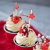 image:imageBambooMN 59 Decorative Bamboo Pink Pearl Cocktails Hors Doeuvres Fruit Sandwich Skewers Picks for Catered Events Holidays Restaurants or Buffet Party Supplies 200 PiecesStar Red