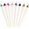 image:imageBambooMN 59 Decorative Bamboo Pink Pearl Cocktails Hors Doeuvres Fruit Sandwich Skewers Picks for Catered Events Holidays Restaurants or Buffet Party Supplies 200 PiecesAcrylic Gem