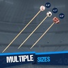 image:imageBambooMN 59 Decorative Sports Ball End Bamboo Cocktail Fruit Sandwich Picks Skewers for Catered Events Holidays Restaurants or Buffets Party Supplies Baseball 100 pcsFootball