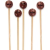 image:imageBambooMN 59 Decorative Sports Ball End Bamboo Cocktail Fruit Sandwich Picks Skewers for Catered Events Holidays Restaurants or Buffets Party Supplies Baseball 100 pcsBasketball