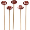 image:imageBambooMN 59 Decorative Sports Ball End Bamboo Cocktail Fruit Sandwich Picks Skewers for Catered Events Holidays Restaurants or Buffets Party Supplies Baseball 100 pcsFootball