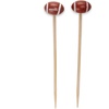 image:imageBambooMN 59 Decorative Sports Ball End Bamboo Cocktail Fruit Sandwich Picks Skewers for Catered Events Holidays Restaurants or Buffets Party Supplies Baseball 100 pcsFootball