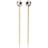 image:imageBambooMN 59 Decorative Sports Ball End Bamboo Cocktail Fruit Sandwich Picks Skewers for Catered Events Holidays Restaurants or Buffets Party Supplies Baseball 100 pcsSoccer
