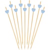 image:imageBambooMN 59 Inch Blue Heart Bamboo Food and Drink Pick Skewers for Catered Events Holidays Restaurants or Buffets Party Supplies 100 Pieces1000
