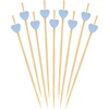 image:imageBambooMN 59 Inch Blue Heart Bamboo Food and Drink Pick Skewers for Catered Events Holidays Restaurants or Buffets Party Supplies 100 Pieces300