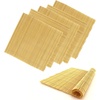 image:imageBambooMN 6X Natural Professional Grade Bamboo Sushi Making Rolling Mats 106 x 106 All Natural BambooNatural