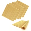 image:imageBambooMN 6X Natural Professional Grade Bamboo Sushi Making Rolling Mats 106 x 106 All Natural BambooNatural