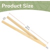 image:imageBambooMN 75 Natural Bamboo Straight Arm Reusable Tongs  Toast Tongs  3pcs1