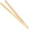 image:imageBambooMN 75 Natural Bamboo Straight Arm Reusable Tongs  Toast Tongs  3pcs3