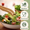 image:imageBambooMN 75 Natural Bamboo Straight Arm Reusable Tongs  Toast Tongs  3pcs30