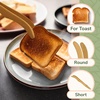 image:imageBambooMN 75 Natural Bamboo Straight Arm Reusable Tongs  Toast Tongs  3pcs30