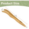 image:imageBambooMN 75 Natural Bamboo Straight Arm Reusable Tongs  Toast Tongs  3pcs30