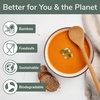 image:imageBambooMN 8 Reusable Bamboo Dinner Spoon  30 UnitsSoup Spoons  8