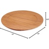 image:imageBambooMN 8 x 8 Bamboo Ecoware Reusable Dinnerware Square Plates for Catered Events Holidays or Home Use Supplies 4 Pcs13 Dia Round
