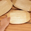 image:imageBambooMN 83 x 45 Premium Bamboo Leaf Boat Renewable and Disposable Serving Boat Tray for Catering and Home Use 100 Pieces10 x 575