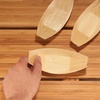 image:imageBambooMN 83 x 45 Premium Bamboo Leaf Boat Renewable and Disposable Serving Boat Tray for Catering and Home Use 100 Pieces6 x 275