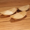 image:imageBambooMN 83 x 45 Premium Bamboo Leaf Boat Renewable and Disposable Serving Boat Tray for Catering and Home Use 100 Pieces73 x 37
