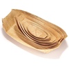 image:imageBambooMN 83 x 45 Premium Bamboo Leaf Boat Renewable and Disposable Serving Boat Tray for Catering and Home Use 100 Pieces83 x 45