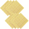 image:imageBambooMN 8x Bulk Natural Bamboo Sushi Making Rolling Mats 95 x 95 Set J  100 Bamboo Mats