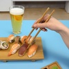 image:imageBambooMN 95 Reusable Floral Japanese Bamboo Chopsticks  Blue  6 PairsCarbonized Brown  Twisted