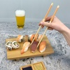 image:imageBambooMN 95 Reusable Floral Japanese Bamboo Chopsticks  Blue  6 PairsOrange  Purple
