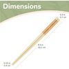 image:imageBambooMN 95 Reusable Floral Japanese Bamboo Chopsticks  Blue  6 PairsOrange  Purple