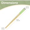 image:imageBambooMN 95 Reusable Floral Japanese Bamboo Chopsticks  Blue  6 PairsYellow  Green