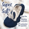 image:imageBambooMN Adult Womens Rabbit PomPom Fuzzy Fur Soft NonSlip Slipper Socks Indoor Travel Home 1 PairPompom White