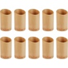 image:imageBambooMN Bamboo Kitchen Utensil Holder for Countertop Utensil Crock for Cooking Utensils  7 x 4  Carbonized Brown  1 PieceUtensil Holder