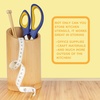 image:imageBambooMN Bamboo Kitchen Utensil Holder for Countertop Utensil Crock for Cooking Utensils  7 x 4  Carbonized Brown  1 PieceUtensil Holder
